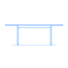 Furniture Dining Tables Blu Dot Swole Dining Table Svg Line Art, Free Vectors File